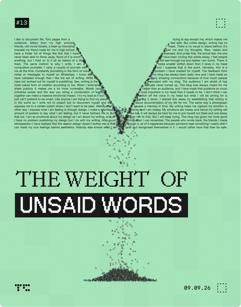 THE WEIGHT OF UNSAID WORDS